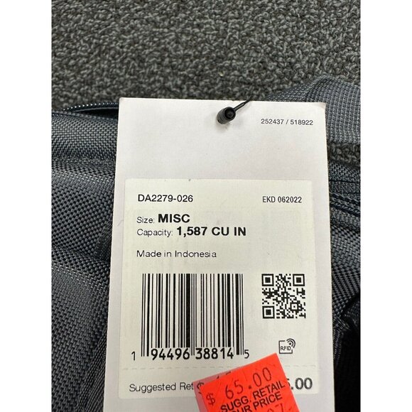 NIKE Brasilia Varsity Training Backpack 15" Gray Orange Black - New With Tags - Picture 3 of 3